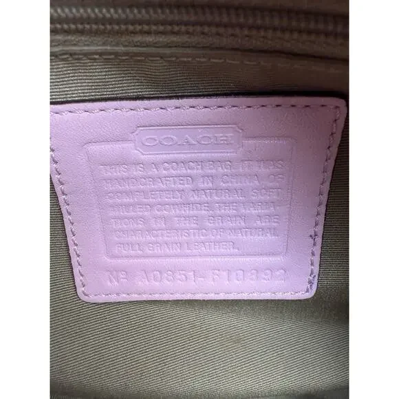 Vintage COACH CHELSEA F10892 Pebbled Leather Tote Shoulder Bag Handbag Rare Pink - Picture 10 of 14